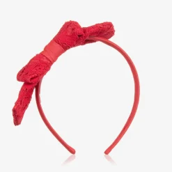 Patachou Hair Accessories*Girls Red Lace Hairband