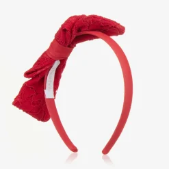 Patachou Hair Accessories*Girls Red Lace Hairband