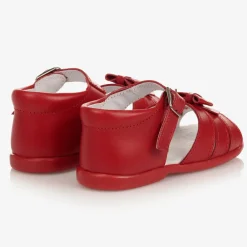Childrens Classics Sandals|Sandals*Girls Red Leather Sandals