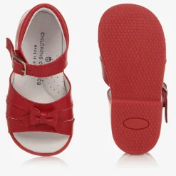 Childrens Classics Sandals|Sandals*Girls Red Leather Sandals
