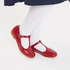 Beatrice amp; George Traditional Shoes|Bar Shoes*Girls Red Patent Leather T-Bar Shoes