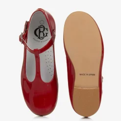 Beatrice amp; George Traditional Shoes|Bar Shoes*Girls Red Patent Leather T-Bar Shoes