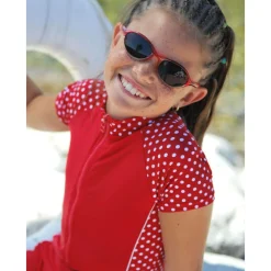 Playshoes Swimwear*Girls Red Polka Dot Sun Suit (UPF50+)