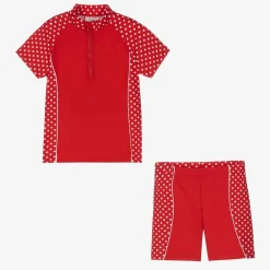 Playshoes Swimwear*Girls Red Polka Swim Set (UPF50+)