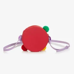 Stella McCartney Kids Bags*Girls Red Pom-Pom Bag (16cm)