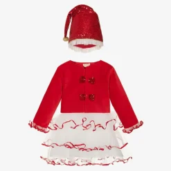 Meri Meri Costumes*Girls Red Santa's Little Helper Costume