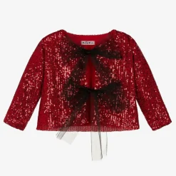 Phi Clothing Coats & Jackets*Girls Red Sequinned Jacket
