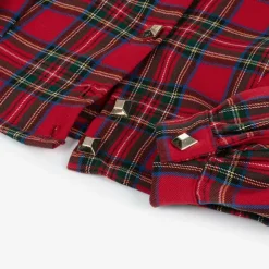 Fun amp; Fun Tops*Girls Red Tartan Twill Blouse