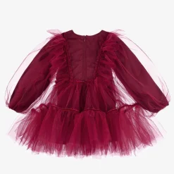 RaspberryPlum Dresses*Girls Red Tulle & Velvet Dress