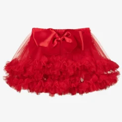Caramelo Kids Skirts|Skirts*Girls Red Tutu Skirt