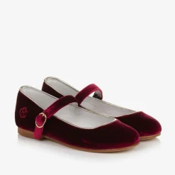 Beatrice amp; George Traditional Shoes|Pumps & Ballerinas*Girls Red Velvet Mary Jane Pumps