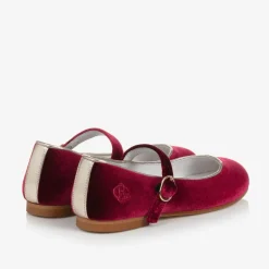Beatrice amp; George Traditional Shoes|Pumps & Ballerinas*Girls Red Velvet Mary Jane Pumps