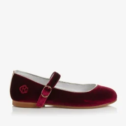 Beatrice amp; George Traditional Shoes|Pumps & Ballerinas*Girls Red Velvet Mary Jane Pumps