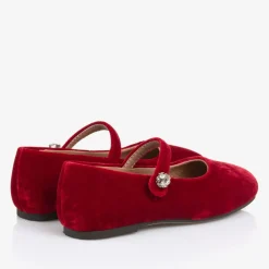 Age of Innocence Bar Shoes|Bar Shoes*Girls Red Velvet Shoes
