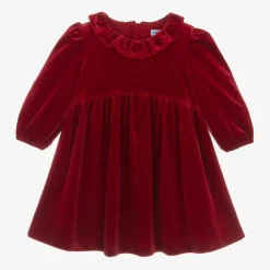 Abel amp; Lula Dresses*Girls Red Velvet Sparkle Dress