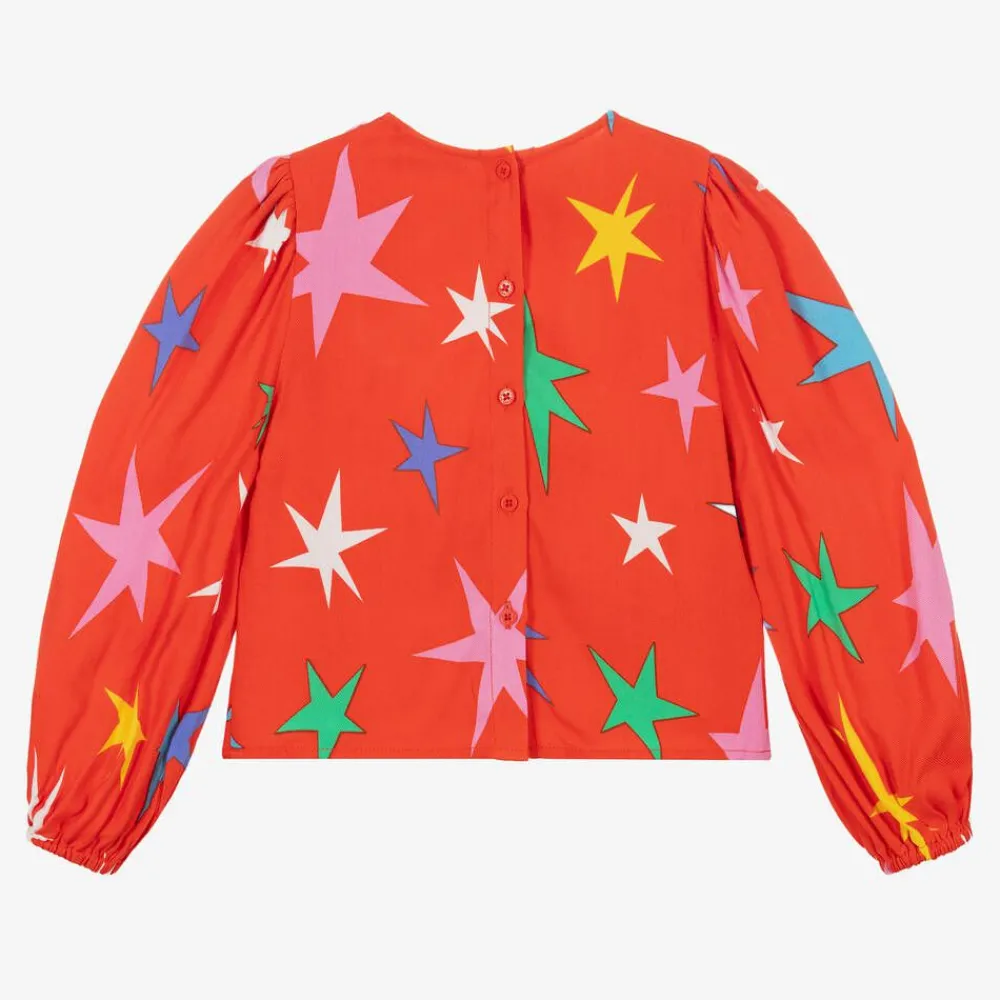 Stella McCartney Kids Tops*Girls Red Viscose Blouse