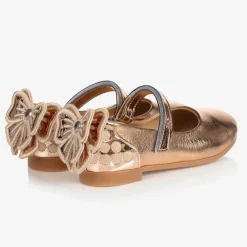 Caramelo Kids Pumps & Ballerinas*Girls Rose Gold Ballerina Shoes