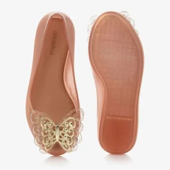 Mini Melissa Pumps & Ballerinas|Pumps & Ballerinas*Girls Rose Gold Butterfly Pumps
