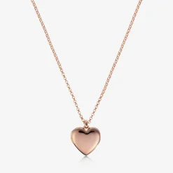 Little Star Jewellery*Girls Rose Gold Plated Personalised Heart Locket (38cm)