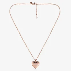 Little Star Jewellery*Girls Rose Gold Plated Personalised Heart Locket (38cm)