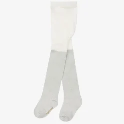 Angels Face Tights*Girls Silver Cotton Glitter Tights