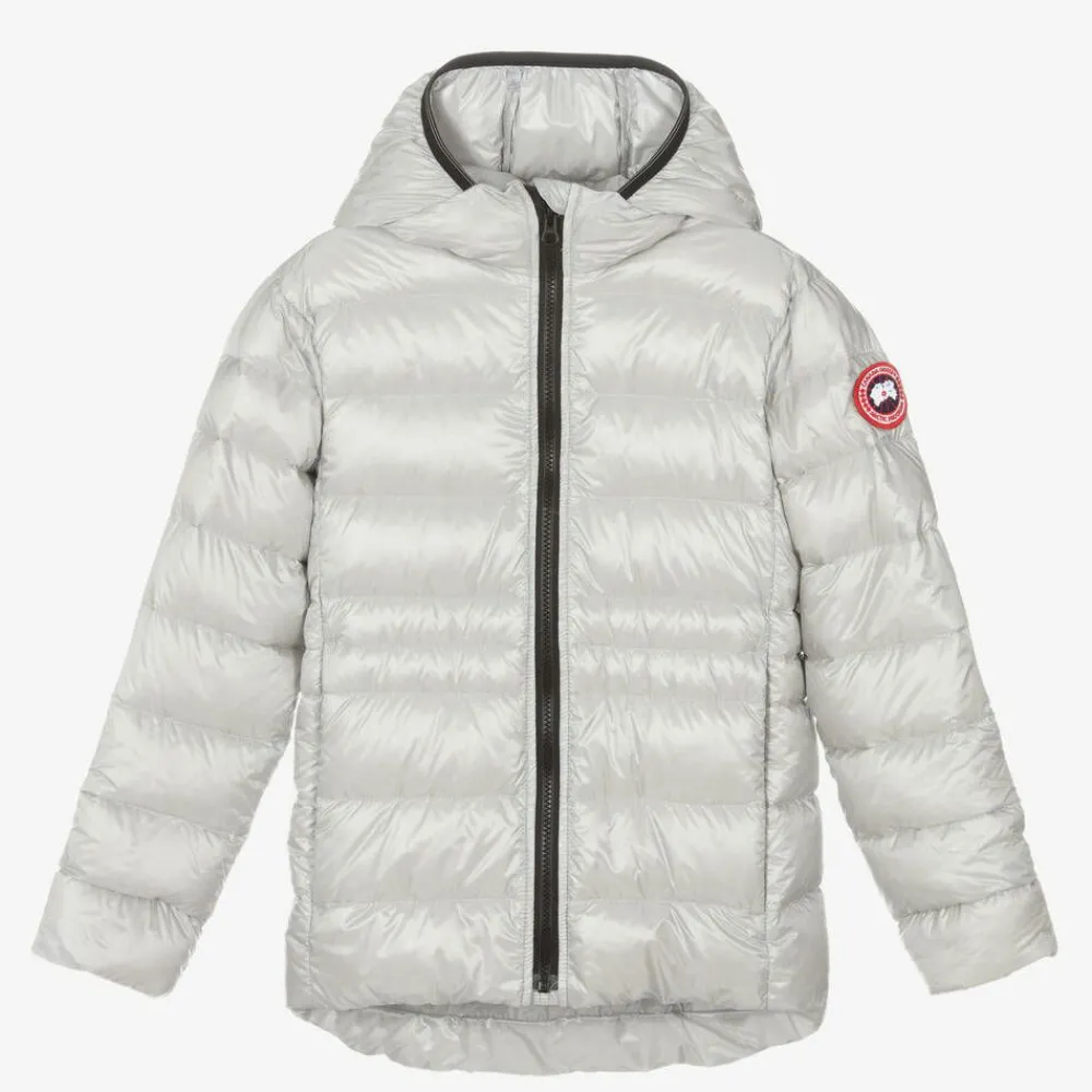 Canada Goose Coats & Jackets*Girls Silver Down Padded Cypress Jacket