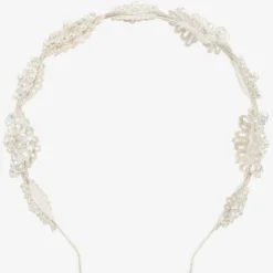 Sienna Likes To Party Hair Accessories*Girls Silver Flower Hairband