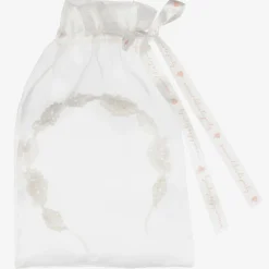 Sienna Likes To Party Hair Accessories*Girls Silver Flower Hairband