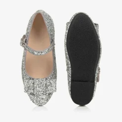 Age of Innocence Pumps & Ballerinas|Pumps & Ballerinas*Girls Silver Glitter Bow Pumps