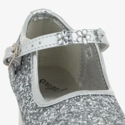 Souza Wedges & Heels|Wedges & Heels*Girls Silver Glitter Heeled Shoes