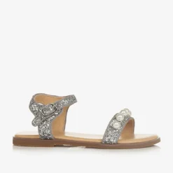 Age of Innocence Sandals|Sandals*Girls Silver Glitter Sandals