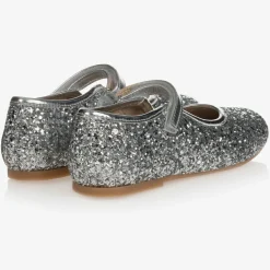 Manuela de Juan Bar Shoes|Bar Shoes*Girls Silver Glitter Shoes