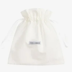 Dolce amp; Gabbana Bar Shoes*Girls Silver Leather Logo Shoes