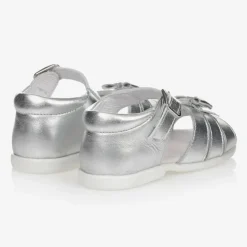 Childrens Classics Sandals|Sandals*Girls Silver Leather Sandals