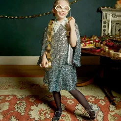 Sophia Webster Mini Bar Shoes|Bar Shoes*Girls Silver Leather Shoes