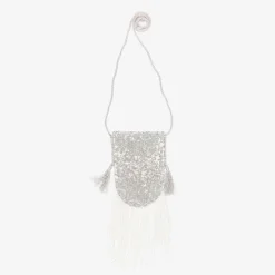 Tutu du Monde Bags*Girls Silver Sequinned Bag (20cm)