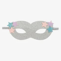 Souza Costumes*Girls Silver Sparkly Superhero Mask