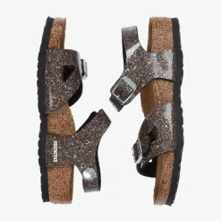 Birkenstock Sandals|Sandals*Girls Sparkly Black Buckle Sandals