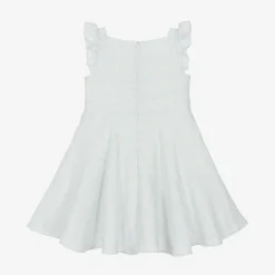 David Charles Dresses*Girls Sparkly Blue Tweed Dress