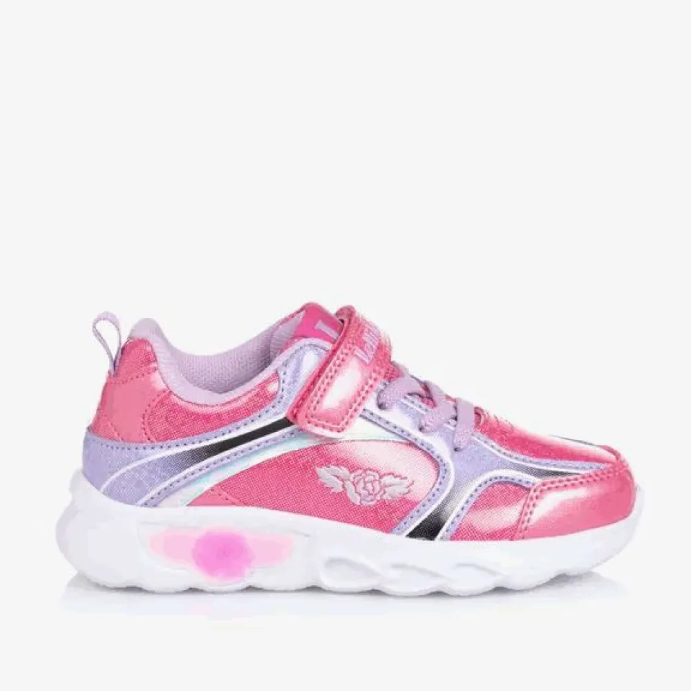 Lelli Kelly Trainers|Trainers*Girls Sparkly Pink Light-Up Trainers