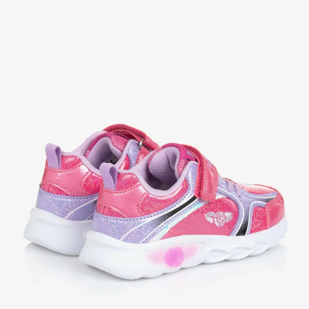Lelli Kelly Trainers|Trainers*Girls Sparkly Pink Light-Up Trainers