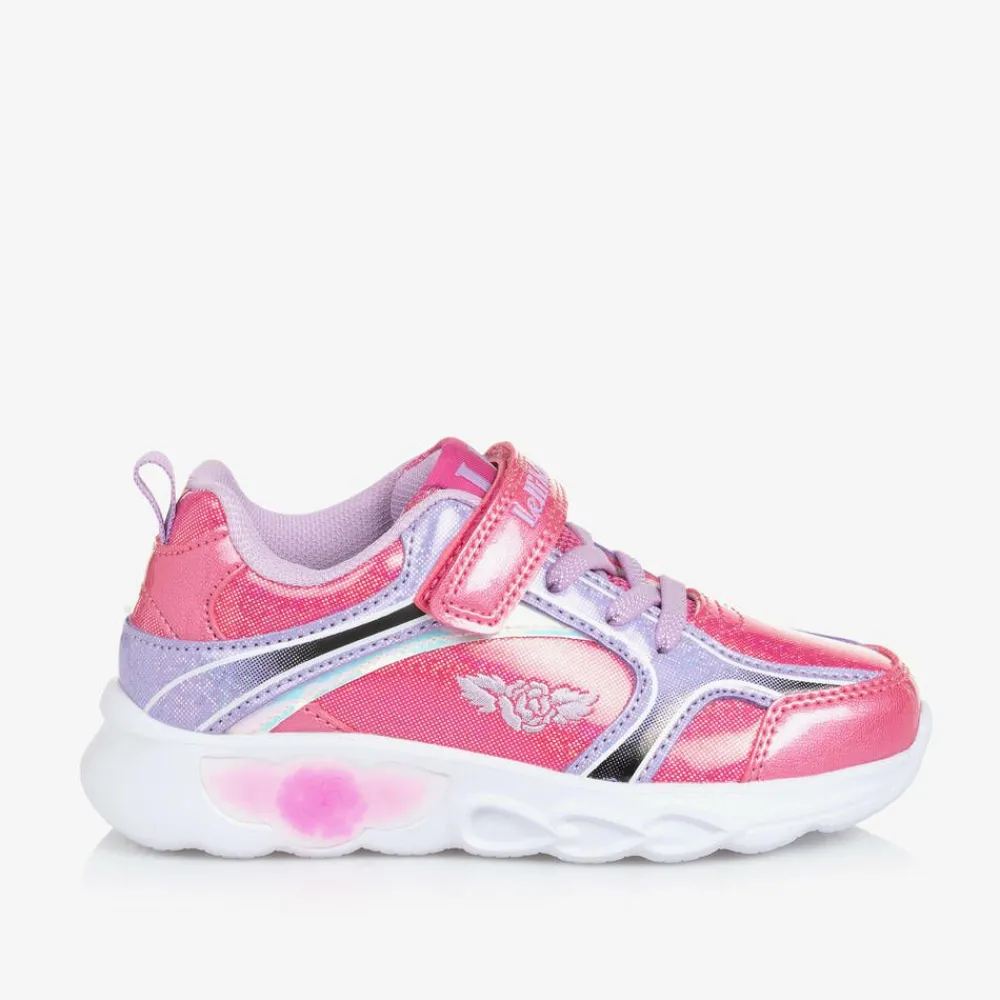Lelli Kelly Trainers|Trainers*Girls Sparkly Pink Light-Up Trainers