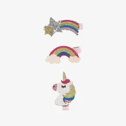 Bowtique London Hair Accessories*Girls Star & Unicorn Hair Clips (3 Pack)
