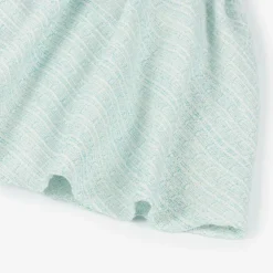 David Charles Dresses*Girls Turquoise Blue Tweed Dress