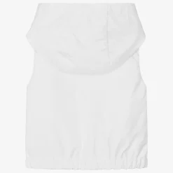 Moncler Enfant Coats & Jackets*Girls White & Pink Essien Hooded Gilet