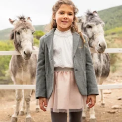 Tutto Piccolo Outfit Sets*Girls White & Pink Tulle Skirt Set