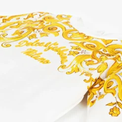 Dolce amp; Gabbana Gifts|Babysuits*Girls White & Yellow Cotton Babysuit Set