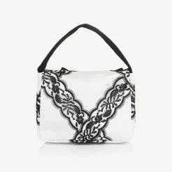 Patachou Bags*Girls White & Black Lace Handbag (17cm)