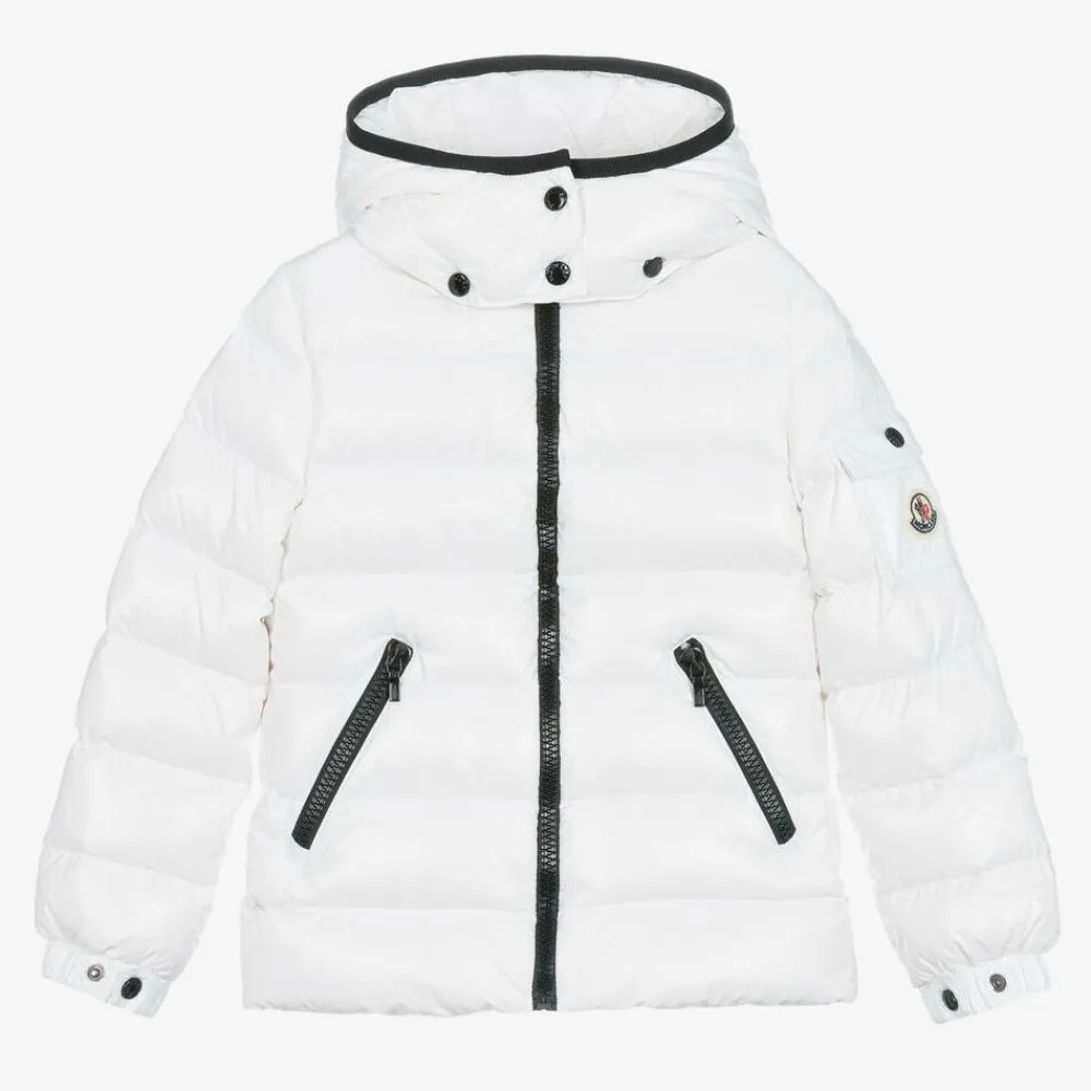 Moncler Enfant Coats & Jackets*Girls White Bady Down Padded Puffer Jacket