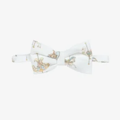 Atelier Choux Paris Hair Accessories*Girls White Carousel Print Cotton Headband